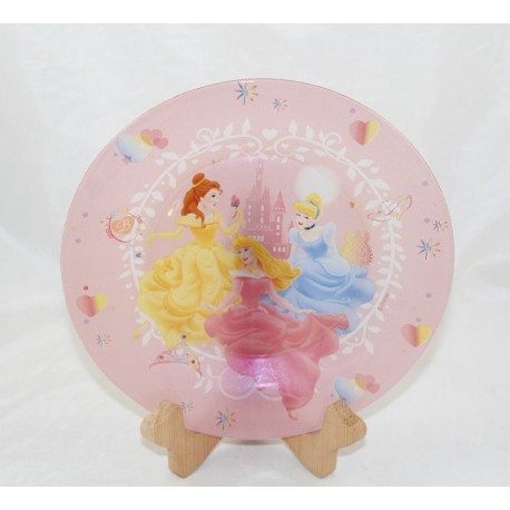 Piatto di vetro Principesse DISNEY Cenerentola Aurora Belle 20 cm