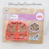 DISNEY 3 cutting moulds take away castle, shoe and shell parts
