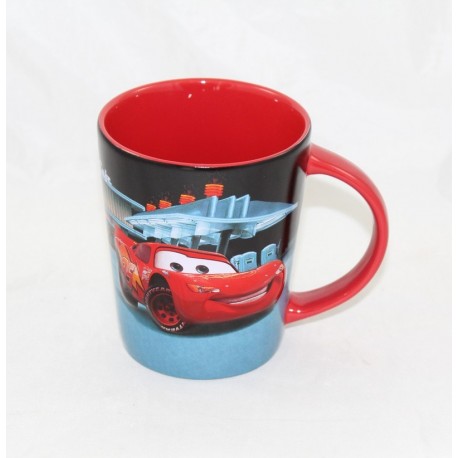 Cars DISNEY STORE Flash McQueen Relief Mug Ceramic Cup 12 cm