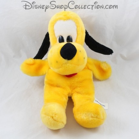 Peluche marionnette chien DISNEYLAND PARIS Pluto jaune Disney 34 cm
