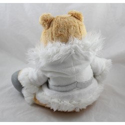 Peluche Winnie l'ourson DISNEY STORE manteau blanc 35 cm