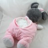 Peluche range pyjama Minnie DISNEY BABY rose moutons nuages sheep 52 cm
