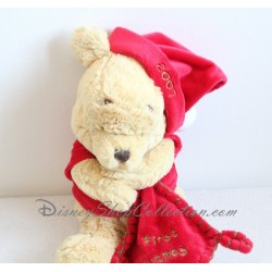 Peluche Winnie the Pooh DISNEY STORE Il mio primo fazzoletto natalizio 2007