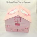 Marie cat stationery box DISNEY The Aristochats house in pink wood 20 cm