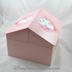 Marie Katze Briefpapier Box DISNEY Das Aristochats Haus in rosa Holz 20 cm