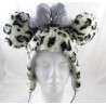 Minnie DISNEYLAND PARIS hat-up nodo grigio leopardo eam