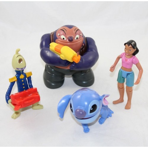 Lot of 4 lilo figurines - Stitch DISNEY Mcdo Stitch Nani Jumba and