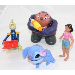 Un sacco di 4 figurine di Lilo - Stitch DISNEY Mcdo Stitch Nani Jumba e Pleakley