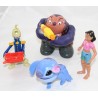 Lot de 4 figurines Lilo & Stitch DISNEY Mcdo Stitch Nani Jumba et Pleakley