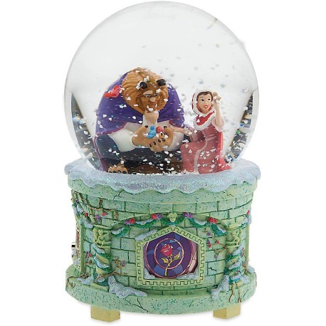 Snow globe La Belle et la bête DISNEY STORE musical et lumineux Beauty and the Beast
