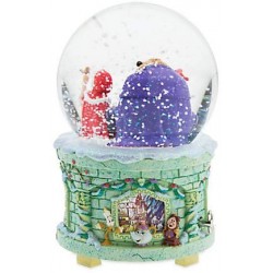 Snow globe Beauty and the Beast DISNEY STORE musical and bright Beauty and the Beast
