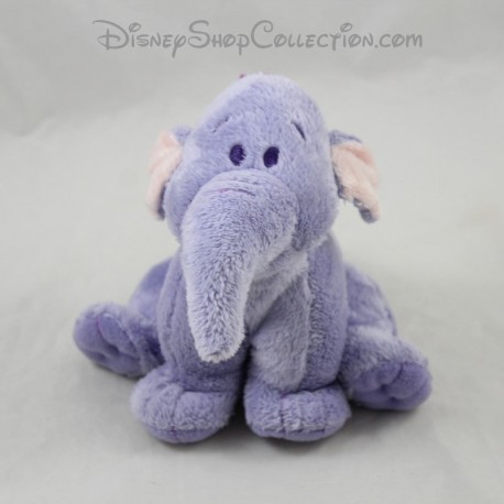 Peluche éléphant Lumpy NICOTOY Disney ami de Winnie l'ourson violet 14 cm