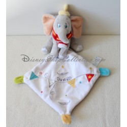 Doudou handkerchief Dumbo DISNEY NICOTOY stars elephant Disney Kiabi 36 cm