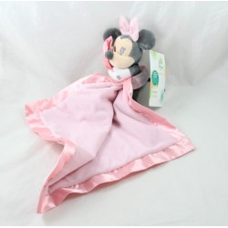 Doudou mouchoir Minnie DISNEY STORE satin rose Disney Baby 43 cm
