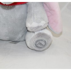 Peluche Dumbo DISNEY STORE cappotto collo rosso elefante 38 cm