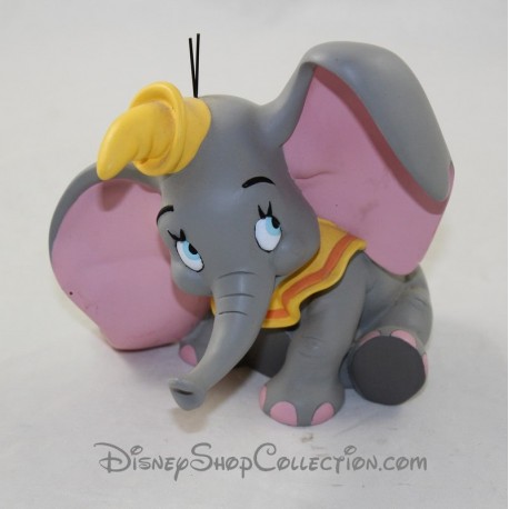 Elephant collection figure DEMONS - MERVEILLES Dumbo statuette in yellow grey resin 13 cm