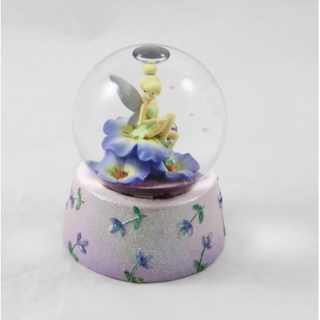 Snow globe fairy Bell DISNEY STORE purple snowball flowers 10 cm Snow globe fairy Bell DISNEY STORE purple snowball flowers 10 cm