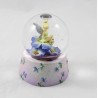 globo di neve fata Campana DISNEY STORE fiori palla di neve viola 10 cm