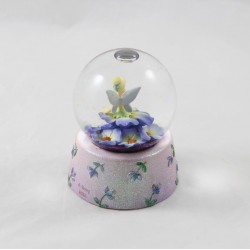 globo di neve fata Campana DISNEY STORE fiori palla di neve viola 10 cm