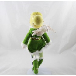 Fairy plush doll Tinker Bell DISNEY STORE winter green outfit 30 cm