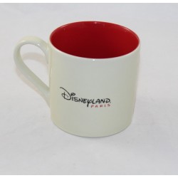 Mug Mickey DISNEYLAND PARIS letter D red beige ceramic cup