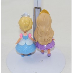 Ensemble mini poupée Princesse DISNEY mini toodler Anna et Raiponce 8 cm