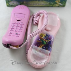Véritable téléphone fixe DISNEY Fée Clochette rose filaire 22 cm