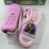 Teléfono fijo real DISNEY Hada con cable campana rosa 22 cm