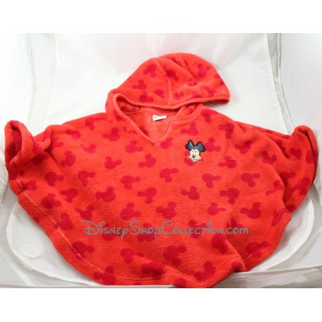 Cape Minnie DISNEY red velvet hood 3/4 years old