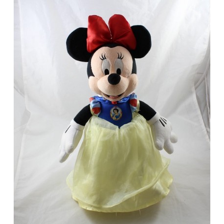 Peluche Minnie DISNEYLAND PARIS Blanche Neige princesse Disney 40 cm