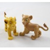 Figuras articuladas El Rey León DISNEY Simba y Nala Plástico 8 cm