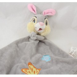 Conejo doudou plano Pan DISNEYLAND PARIS Panpan Bambi gris blanco nudos Disney 40 cm