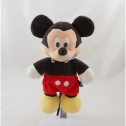 Peluche Mickey DISNEY NICOTOY Simba Dickie classique noir short rouge 22 cm