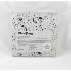 Cadre photo Les 101 Dalmatiens PRIMARK Disney carré bois noir et blanc chiots 16 cm