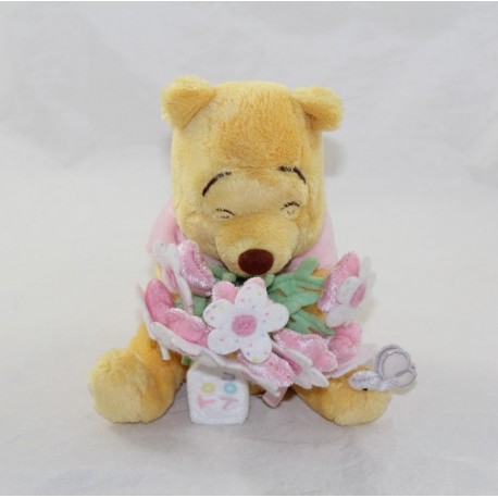 Oso Winnie el Cachorro DISNEY STORE ramo de flores rosas Para ti 18 cm