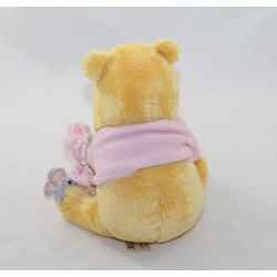 Bear Winnie the Cub DISNEY STORE pink flower bouquet To You 18 cm