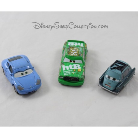 Lote de 3 coches de metal Coches Disney Pixar Sally, Chick Hicks y Profesor Z