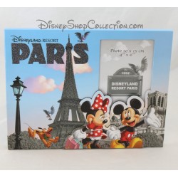 Cornice fotografica DISNEYLAND RESORT PARIS Mickey Minnie rilievo Disney 23 cm