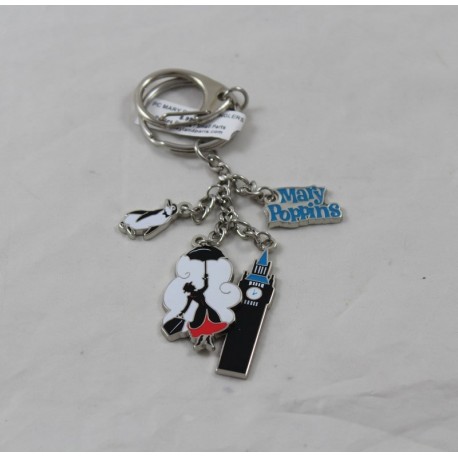 Porta chiave Mary Poppins DISNEYLAND PARIGI Danglers Big Ben pinguino