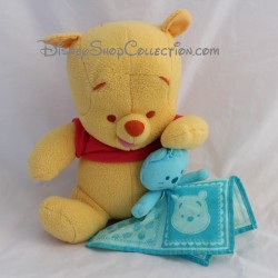 Musical night light plush FISHER PRICE Disney Winnie the Pooh cuddly toy cat blue 25 cm