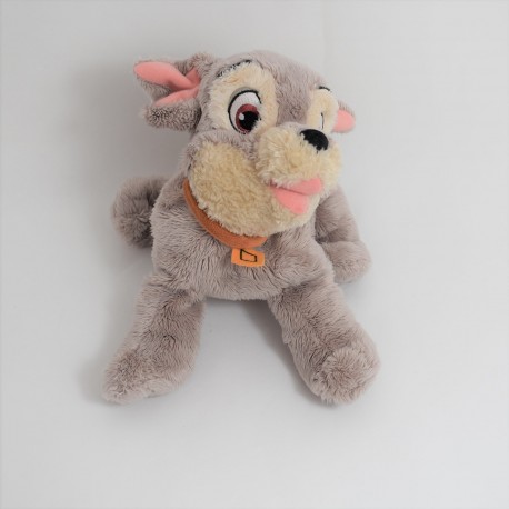 Peluche Chien Scamp DISNEY La Belle et le Clochard 24 cm