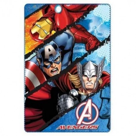 Plaid polaire super héros MARVEL Avengers Iron Man, Captain America et Thor 145 cm