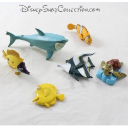 Figure Il mondo di Nemo DISNEY lotto di 6 figurine di pesce di plastica