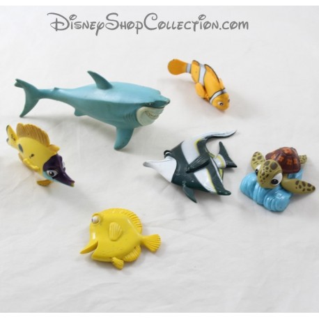 Figura el lote de 6 figuras de pescado de plástico de Figures The World of Nemo DISNEY