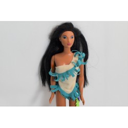 Model doll Pocahontas DISNEY MATTEL Indian blue dress 30 cm