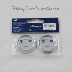 Conjunto de 2 insignias DISNEYLAND PARIS Mickey blanco Disney insignia 4 cm