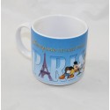 Mug DISNEYLAND RESORT PARIS Mickey Minnie Dingo Donald rue de Paris 12 cm