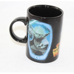 Mug Maître Yoda STAR WARS Jedi LucasFilm tasse noire en céramique Disney 12 cm