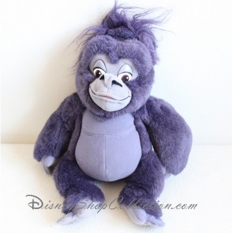 Peluche singe DISNEY Tok Tarzan singe gris noir 24 cm