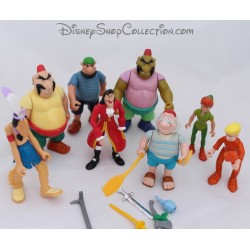 Figura Peter Pan DISNEY lotto di 8 figurine di plastica 10 cm